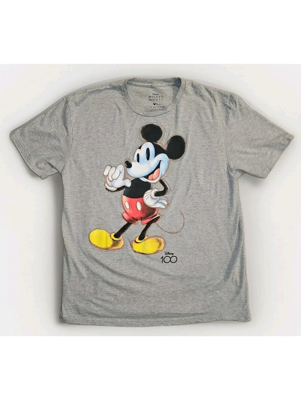Disney 100 Retro Mickey Mouse graphic t-shirt Size XL (217)